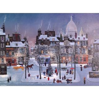 Buffalo Games - Michel Delacroix - Jul i Monmartre - 1000 Piece Jigsaw -puslespil til voksne -Challenging -puslespil perfekt til spilaftener - Fæ