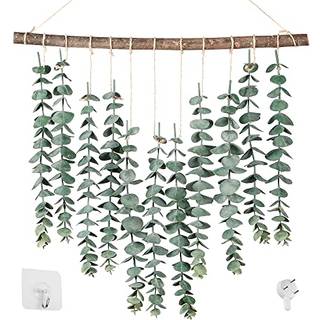 Sggvecsy 17.7eucalyptus v?g h?ngende kunstig eukalyptus plante falske gr?nne vinstokke boho v?gindretning til lejlighed badev?relse sovev?relse k