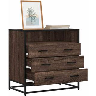 Kommode 70X41X70 Cm Konstrueret Træ Etræsfarve - Brun eg