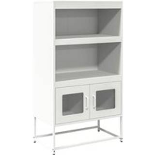 Højskab 68X39X123 Cm Stål - Hvid