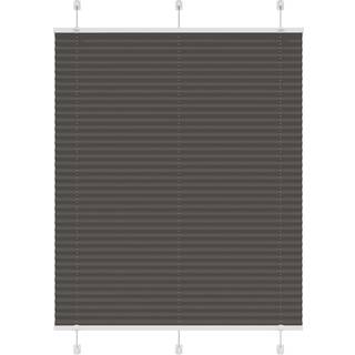 Plisségardin Sort 110x150 cm Stofbredde 109,4 cm Polyester