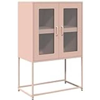 Højskab 68X39X107 Cm Stål - Lyserød