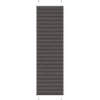 Plisségardin Sort 60x200 cm Stofbredde 59,4 cm Polyester