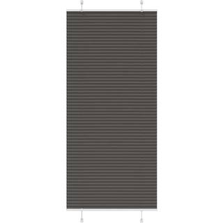 Plisségardin Sort 85x200 cm Stofbredde 84,4 cm Polyester