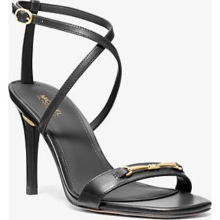 MK Lena Leather Sandal - Black - Michael Kors - EU 38.5