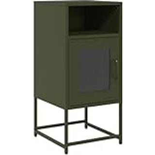 Sengebord 36X39X78 Cm Koldvalset Stål - Olivengrøn