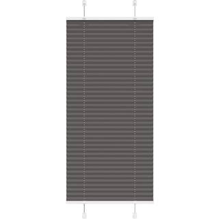 Plisségardin Sort 60x100 cm Stofbredde 59,4 cm Polyester