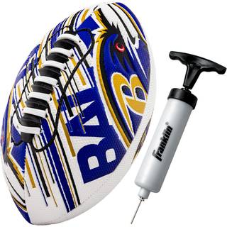 Franklin Sports NFL Baltimore Ravens Fodbold - Ungdom mini fodbold - 8.5 """" Fodbold- Spacelace Easy Grip Tekstur - Perfekt til b?rn!