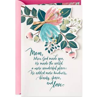 Hallmark DaySpring religise mors dag-kort til mor (Kindness Beauty Grace Love)