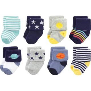 Hudson Baby Unisex Baby Cotton Rich Newborn and Terry Socks Solar System 0-6 m?neder