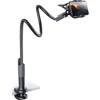 Lamicall Gooseneck Phone Holder til seng - Mobiltelefonmonteringsklemme fleksibel lang arm overheadmontering til skrivebord hovedgavl Bedside til