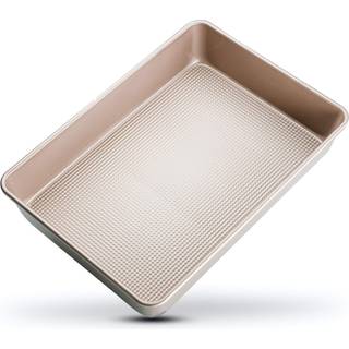 Ultra køkken 9x13 tommer kage bagning og brownie pan - let rengøring og lav vedligeholdelse - forhøjet non -stick Even Baking Experience - Food S