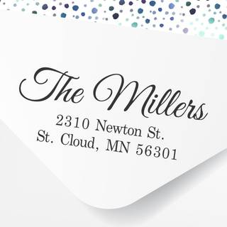 Brugerdefineret selvb?jningsreturadressestempel (medium)