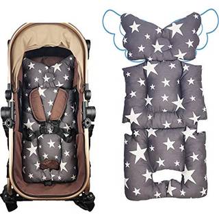 Klapvogn foring inds?t bils?det foring af sp?dbarn reversibel bomuld nyf?dt pudepude universal til baby b?rer barnevogn tyk polstring ikke slip a