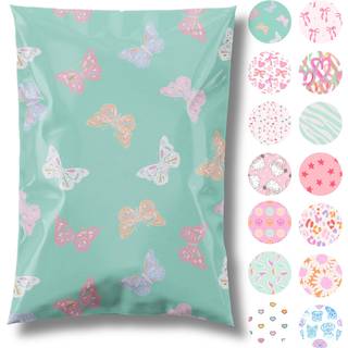 Smuk pakkebutik 6x9 Designer Poly Mailer 100 Pack tunge vandtæt selvforseglingsskibningsposer til små virksomheder store mailing konvolutter bulk