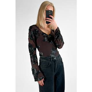 Noella Top - Lucille - Chocolate Black