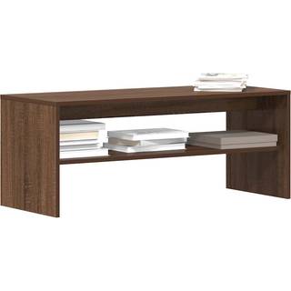 Tv-Bord Konstrueret Træ - Brun eg / 100 x 40 x 40 cm