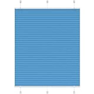 Plisségardin Blå 110x100 cm Stofbredde 109,4 cm Polyester