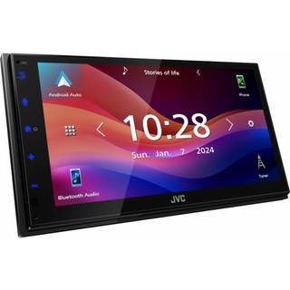 JVC KW-M593BT, bilstereo med CarPlay, Android Auto og 2+1 par lavniveau