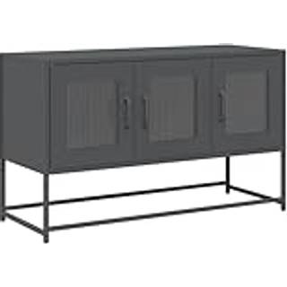 Tv-Bord 100,5X39X60,5 Cm Koldvalset Stål - 100.5 cm / Antracitgrå