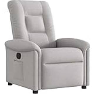 Eldrevet Lænestol Stof Skygrå - Nej / Manuel tilbagelæningsfunktion