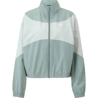 Under Armour Rival Woven Women's Jacket Silica Green / Hydro Green / White M