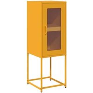 Skab 36X39X107 Cm Koldvalset Stål - sennepsgul