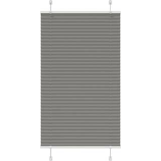 Plisségardin Antracit Stofbredde 49,4 Cm Polyester Antracitgrå - 80 x 150 cm