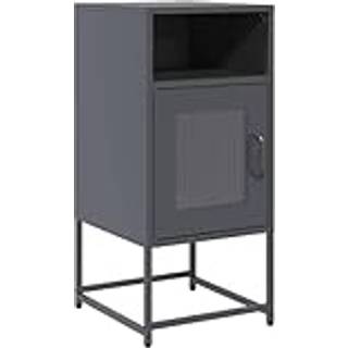 Sengebord 36X39X78 Cm Koldvalset Stål - Antracitgrå