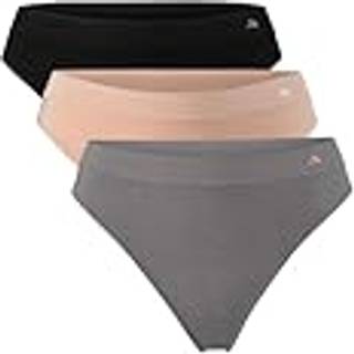 SEAMLESS BAMBOO THONG - Black | Beige | Dark Grey / M/L / 3-Pack