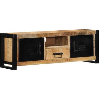 tv-bord 100x30x35 cm massivt ru mangotræ