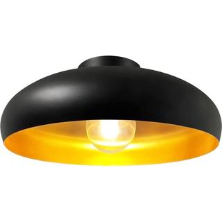 Olli loftlampe, sort/guld Ø 40 cm, metal, E27