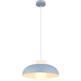 Lowe pendellampe, blå mat, Ø 38 cm, metal