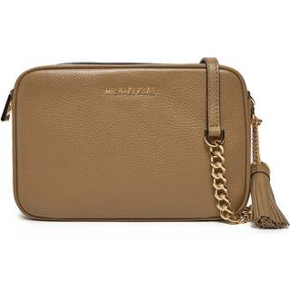 MK Jet Set Medium Pebbled Leather Crossbody Bag - Natural - Michael Kors - ONE SIZE