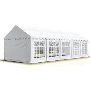 4x10m, Partytelt, PVC-teltdug, hvid - (6077)