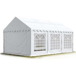 4x6m, Partytelt, PVC-teltdug, hvid - (6094)