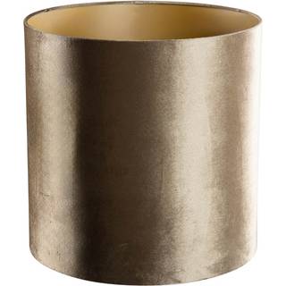 Velvet lampeskærm bronze med guld indvendig 40/40/40
