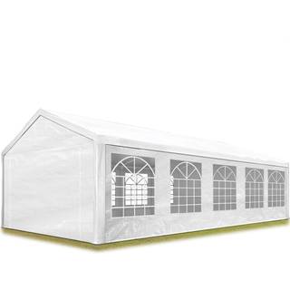 4x10m, Partytelt, PE-teltdug, hvid - (90107)