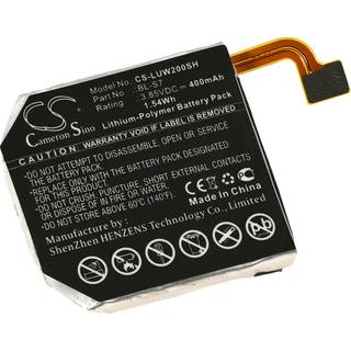 Batteri passer til Smartwatch Smart-Armbåndsur LG Watch Urban 2nd Edition / W200 / Type BL-S7