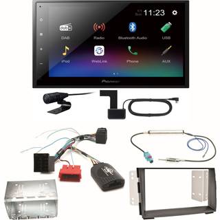 Pioneer DMH-A340DAB & Bass Habit PLAY-högtalare, bilstereopaket