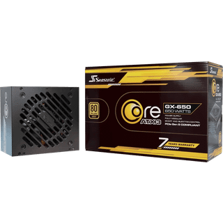 Seasonic Core GX-650 ATX 3 (2024) Strømforsyning - 650 Watt - 120 mm - ATX 3.1 - 80 Plus Gold certified
