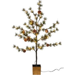 Dacore Juletræ Med Kogler Og Guld Potte - 90 cm
