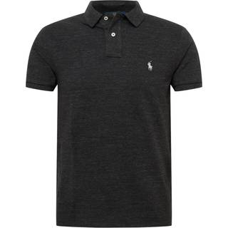 Polo Ralph Lauren Custom Slim Fit Polo Black Marl Heather