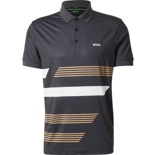 Paddy-poloshirt i jersey med stræk og stribet print