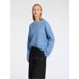 Slfalva Structure Ls Knit O-neck