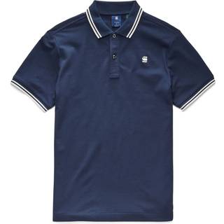 Dunda Slim Stripe Polo - Dark blue - Men