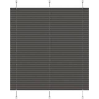 Plisségardin Sort 120x100 cm Stofbredde 119,4 cm Polyester