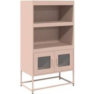 Højskab 68X39X123 Cm Stål - Lyserød