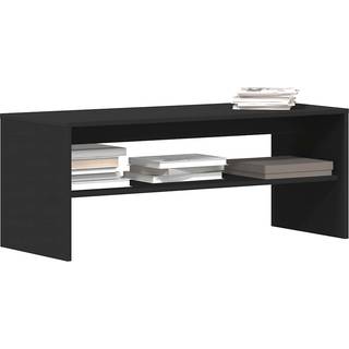 Tv-Bord Konstrueret Træ - Sort / 100 x 40 x 40 cm