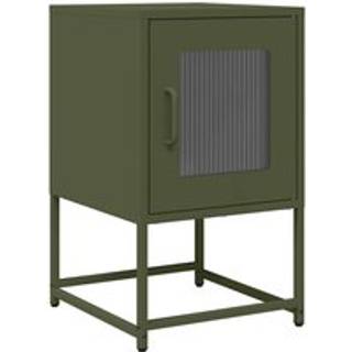 Sengebord 36X39X60,5 Cm Koldvalset Stål - Olivengrøn